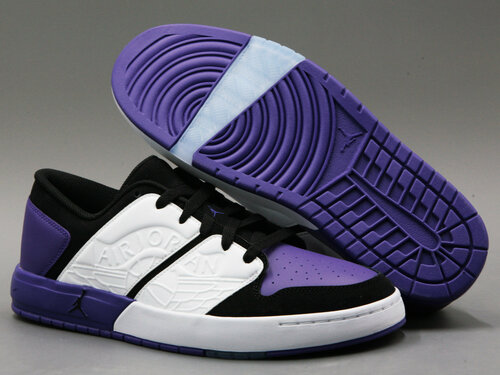 Кроссовки NIKE Air Jordan Nu Retro 1 Low, полнота D, размер 9 US, черный, фиолетовый