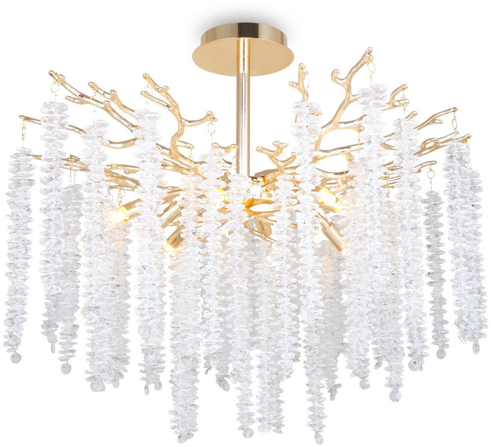 Потолочная люстра на штанге Freya Mineral FR1010CL-08G