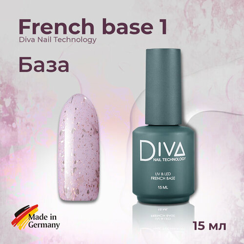 База для гель-лака Diva Nail Technology, French №1, 15 мл diva nail technology гель builder gel wood rose