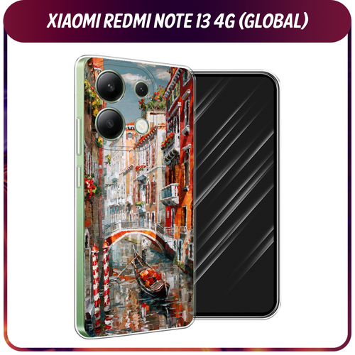 Силиконовый чехол на Xiaomi Redmi Note 13 4G (Global) / Сяоми Редми Нот 13 4G Нарисованная Венеция силиконовый чехол на xiaomi redmi note 13 4g global сяоми редми нот 13 4g большой китайский дракон прозрачный