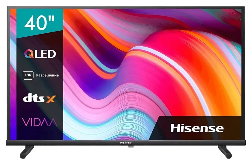 Телевизор Hisense 40A5KQ Frameless черный