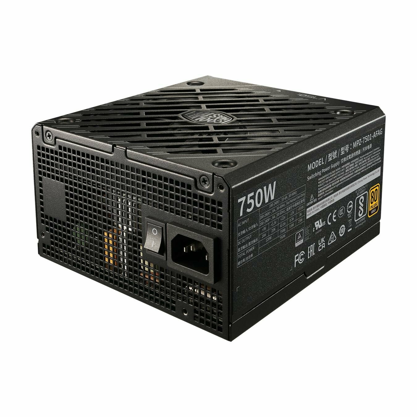 Блок питания для ПК COOLER MASTER V750 Gold FM 750W (MPZ-7501-AFAG-BEU)