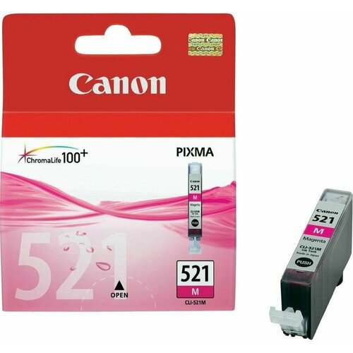 Картридж для струйного принтера CANON CLI-521 Magenta (2935B001) картридж для струйного принтера epson t02s3 magenta c13t02s300