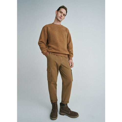 Брюки карго O'STIN, размер 44, коричневый брюки карго dickies loose fit cargo pants размер 32 32 бежевый