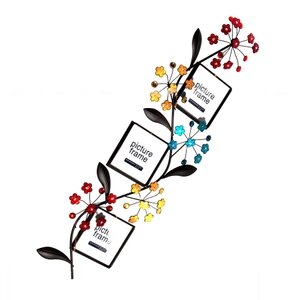 Металлическая фоторамка  рамка для 3 фотографий 10х10  мультирамка коллаж  семицветик GF 3418