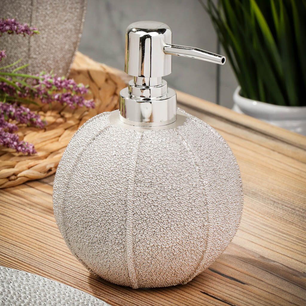 фото Дозатор для жидкого мыла, Fora, Miracle Silver, полирез, FOR-MIR021SIL