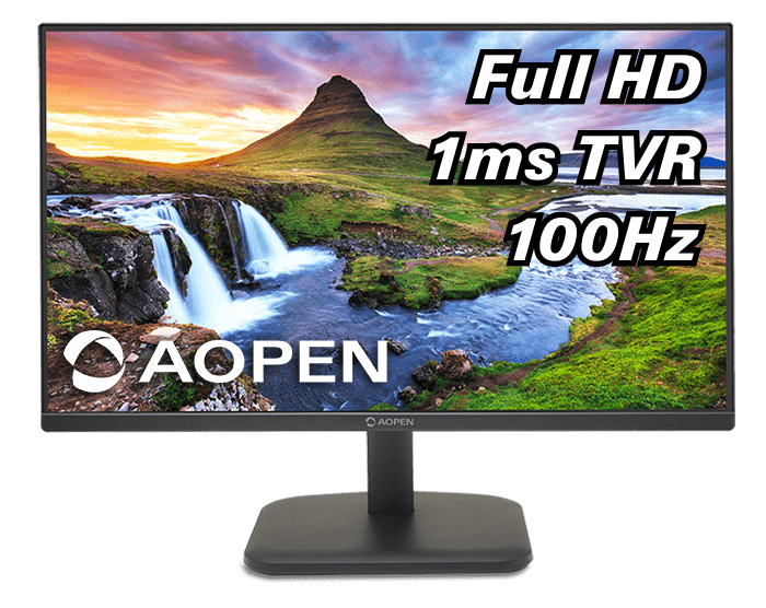 Монитор 23,8' AOPEN 24CL1YEbmix , IPS, 1920x1080, 1ms, 250cd, 100Hz, 1xVGA+1xHDMI(1.4)+SPK+Audio In/Out, Speakers 2Wx2 (by ACER) (UM. QC1EE. E01)