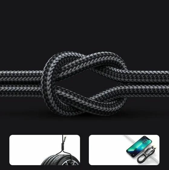 Кабель для зарядки JOYROOM Type-C Type-C, 100W 1,2м, черный — фото 1