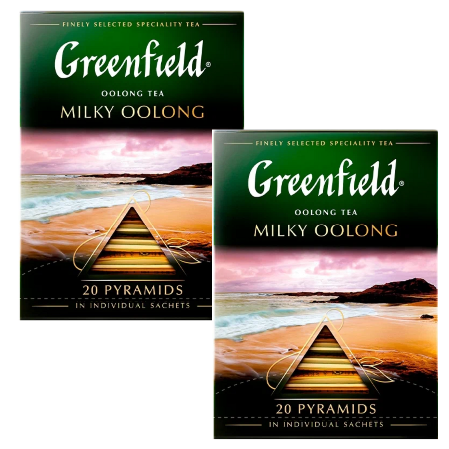 Чай зеленый Greenfield Milky Oolong 20 пирамидок 2 штуки