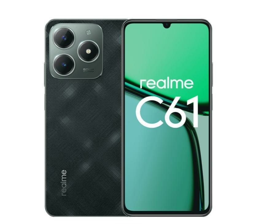 Смартфон Realme C61 6/128 Гб Зелёный 2 sim 2G 3G 4G (LTE) 5000 mAh