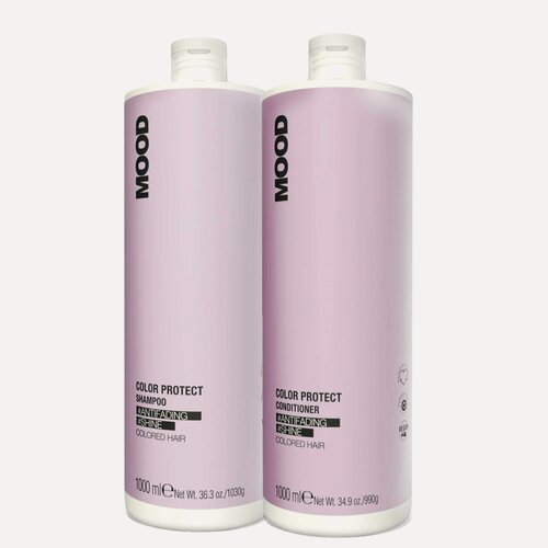 Изображение товара Набор для окрашенных волос (шампунь и кондиционер) Mood Color Protect, 1000 мл + 1000 мл