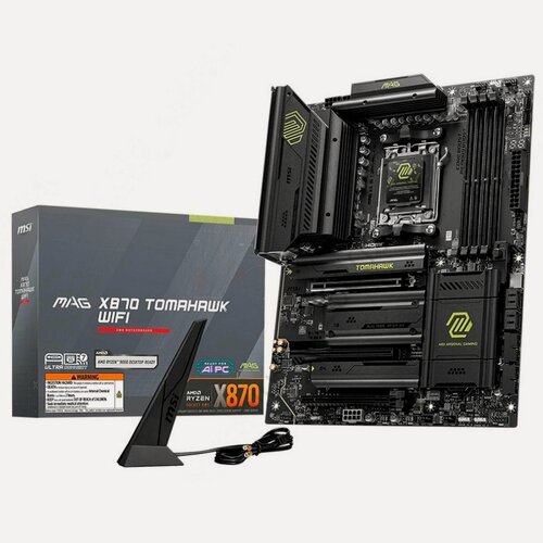 Изображение товара Материнская плата MSI MAG X870 TOMAHAWK WIFI, AM5, AMD X870, ATX, RTL (MAG X870 TOMAHAWK WIFI)