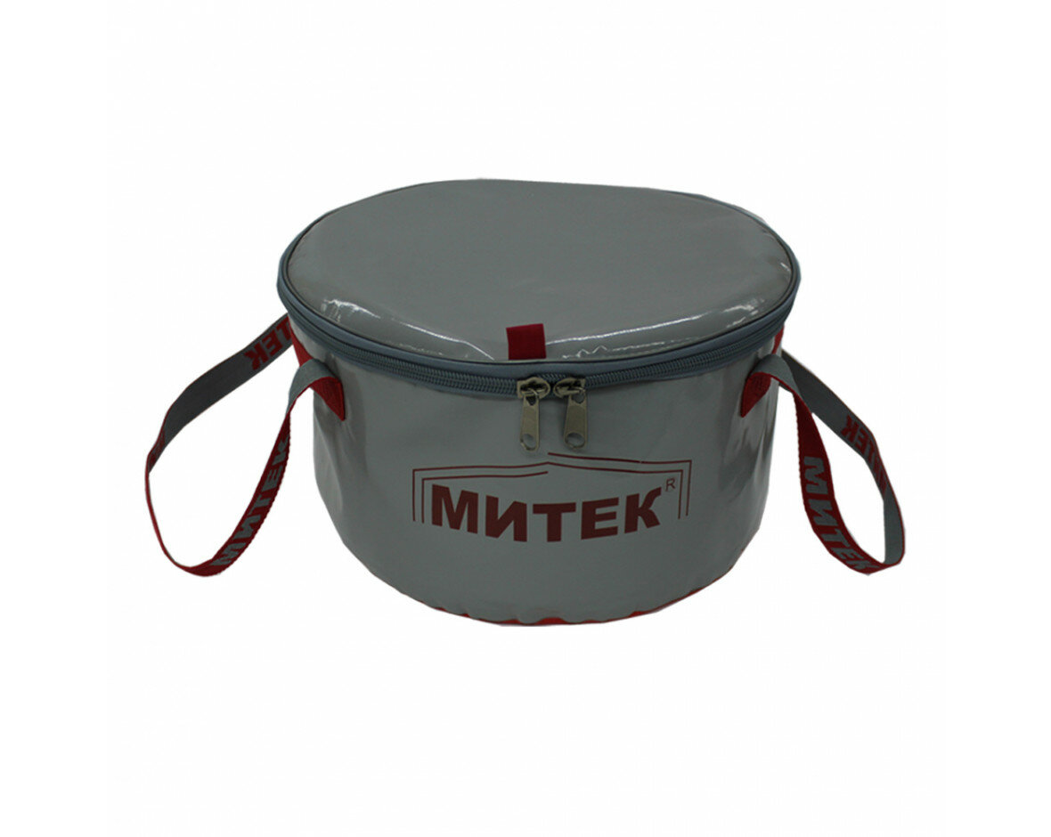 Ведро Митек с крышкой D 30см  H 20см   серый 