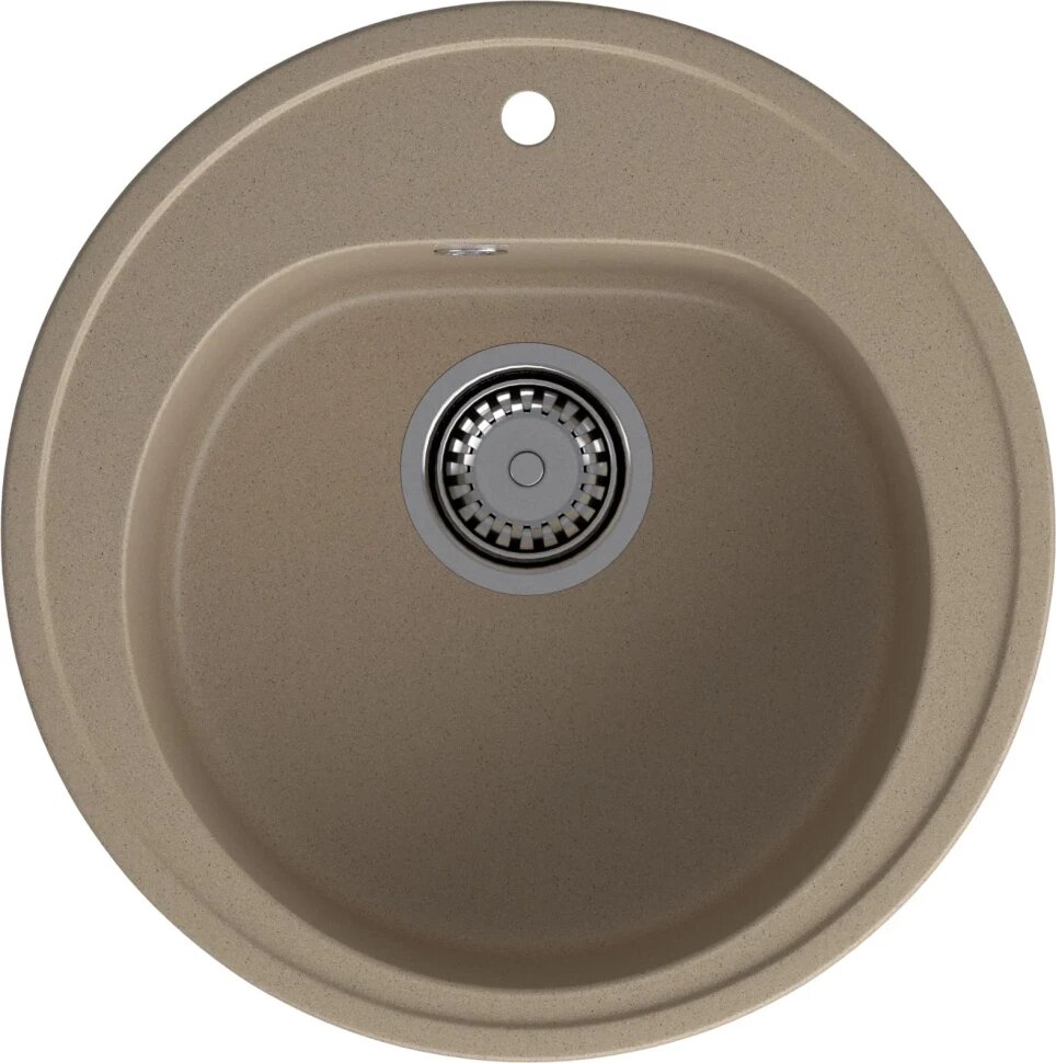Кухонная мойка GranFest Rondo 510 505x508 см песочный