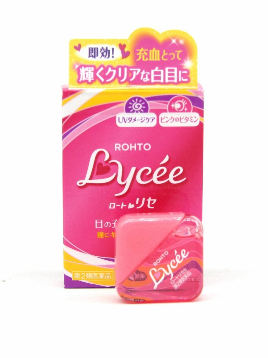 Изображение Увлажняющие капли для глаз ROHTO LYCEE 8мл от красноты и сухости