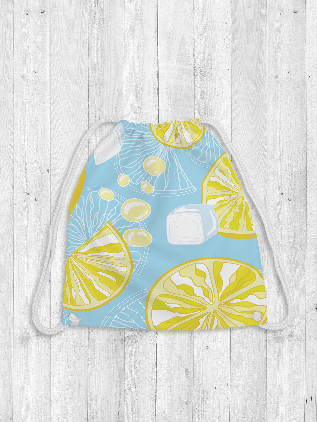 Сумка рюкзак-мешок для обуви и вещей с принтом 