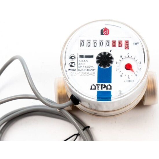Счетчик холодной воды Дтрд импульсный Геркон ГВС ДУ 15 L 80 без КМЧ WFK24  D080 0 R L 10 IP54 DT