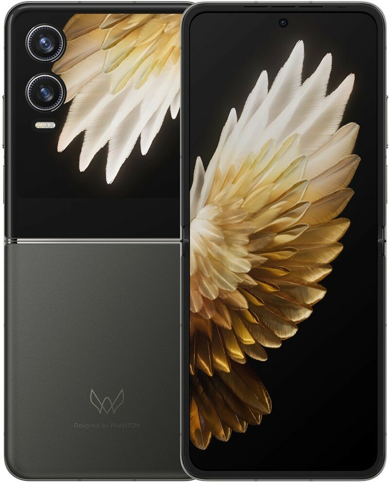 Смартфон TECNO Phantom V Flip2 5G 8/256Gb, AE11, серый