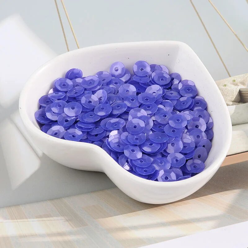 Матовые блестки isequins 6 мм, 720 шт. Фиолетовый, Blue Purple