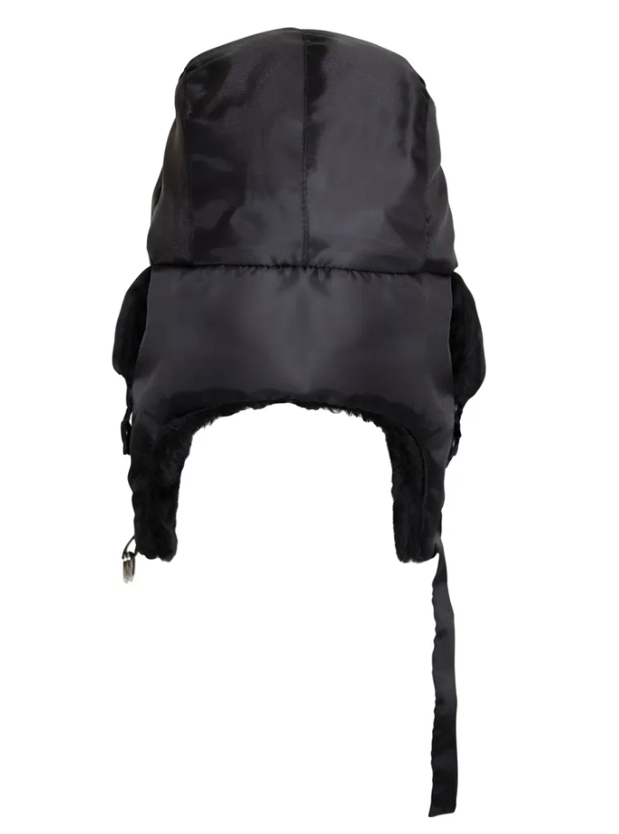 Шапка-ушанка СИРИУС Базовая коллекция для мужчин и женщин, размер 57-59, черный — фото 1