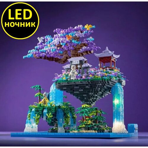 фото Конструктор 3d из миниблоков balody китайский висячий сад с подсветкой 4574 элементов - ba16290