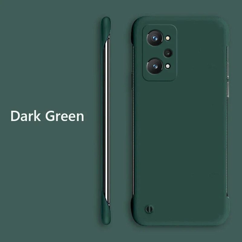 Безрамная Тонкая матовая жесткая задняя крышка для Realme GT Neo 2 3 3T 5 Neo2 2T GT2 Pro Чехол противоударные Чехлы Coque, Dark Green, For Realme GT Neo 2
