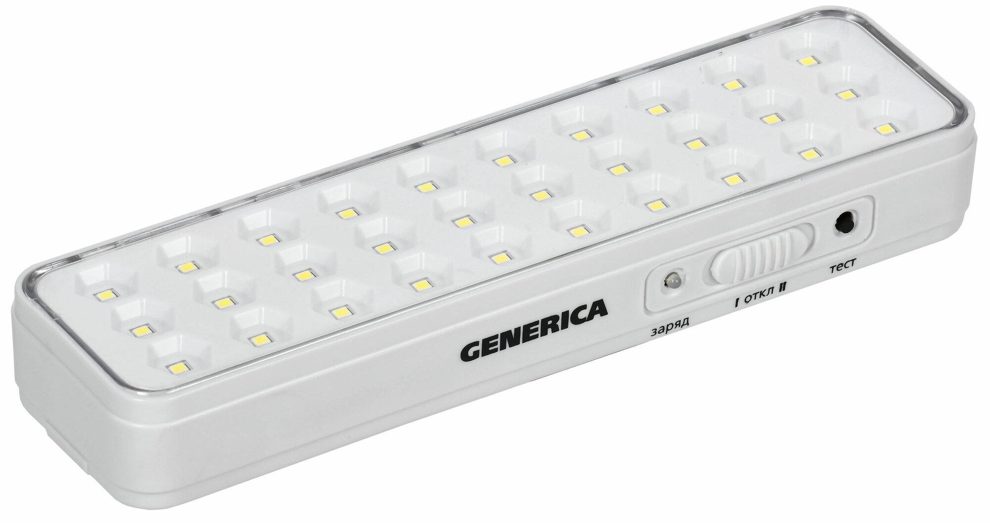 Светильник светодиодный аккумуляторный ДБА 1030 30LED 5ч 3Вт GENERICA