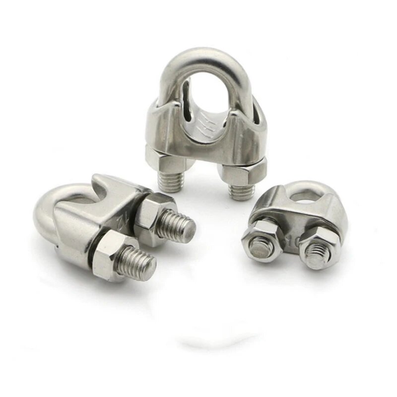 Зажимы для троса из нержавеющей стали 304 M2/3/4/5/6/8 мм 2pcs M4