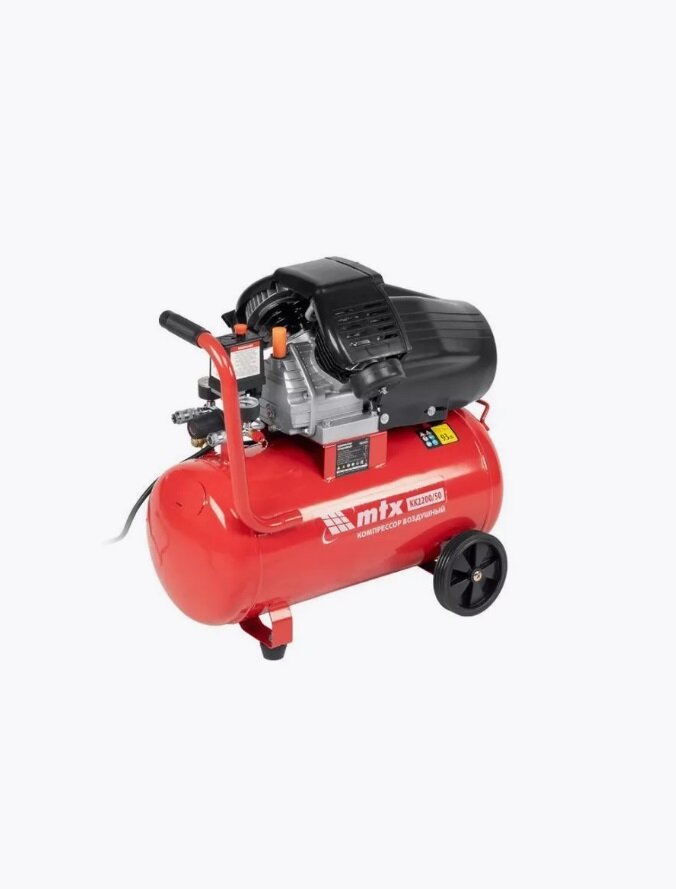 Воздушные Компрессоры Компрессор воздушный MTX КК-2200/50, 2,2 кВт, 350 л/мин, 50 л, прямой привод, масляный