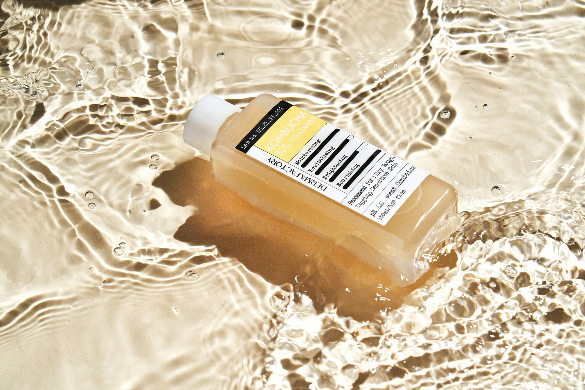 DERMA FACTORY Kombucha 80% Treatment Питательная эссенция-тонер для лица с экстрактом комбучи 150мл — фото 1