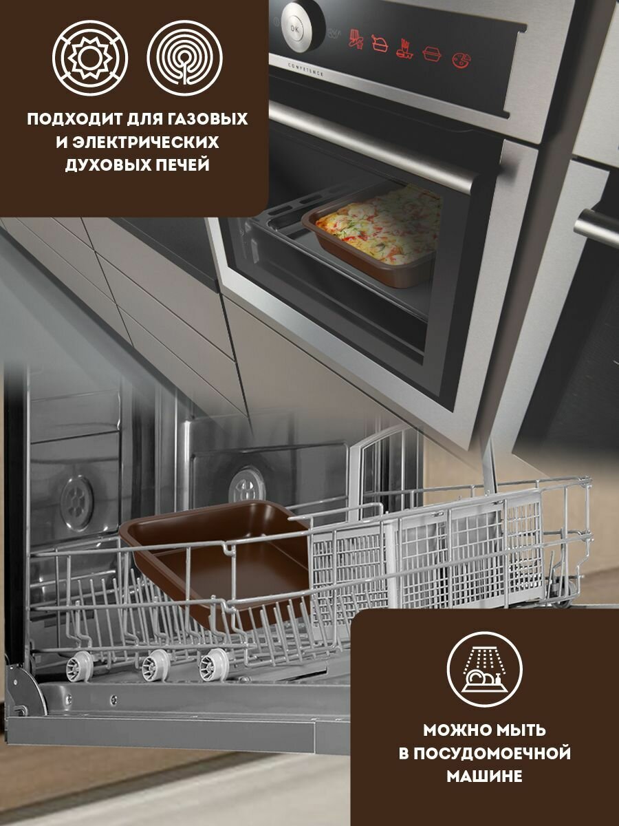 Форма для запекания круглая 26 см, разъемная, антипригарное покрытие, Regent Inox — фото 1