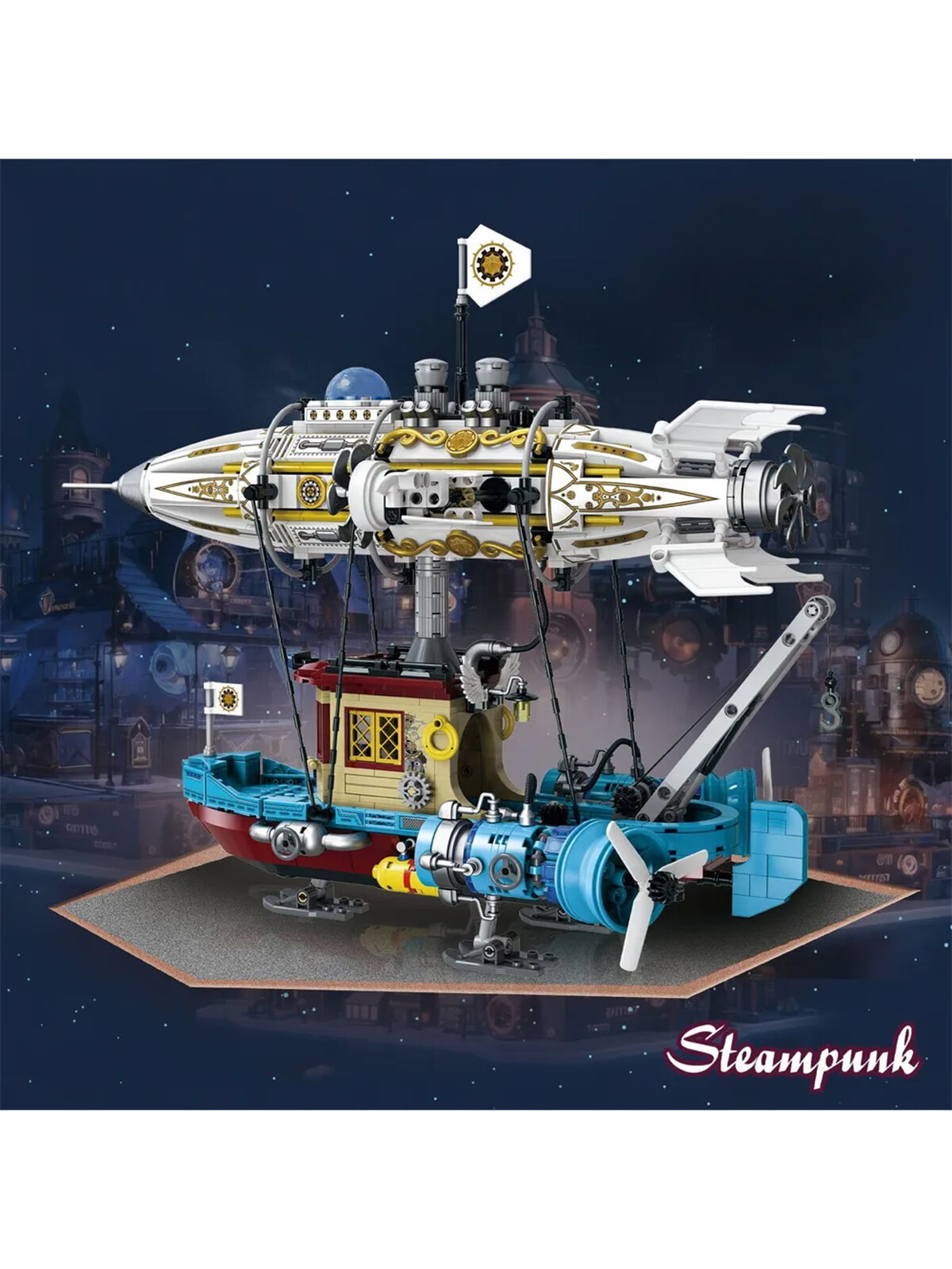 Конструктор 3D "Механический дирижабль", 1256 деталей