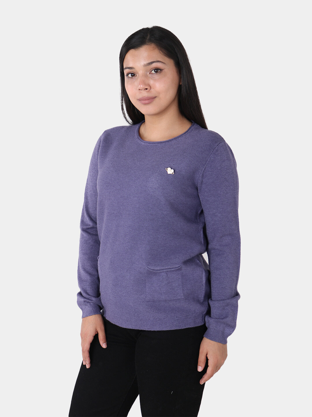 Свитер размер One Size, , фиолетовый — фото 1