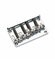 Бридж (струнодержатель) для бас-гитары, хром, Metallor BB-011-CR