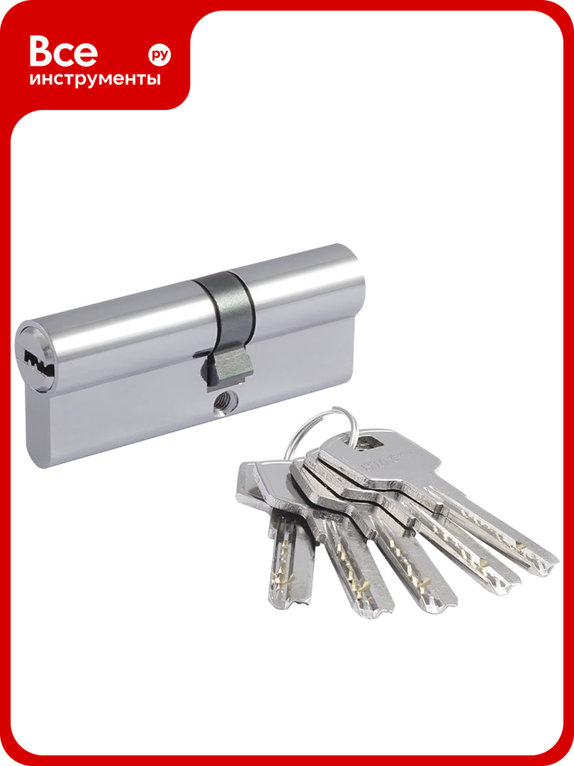 Цилиндровый механизм нора-м ЕСО Z ЛП-80 45-35 хром 18417