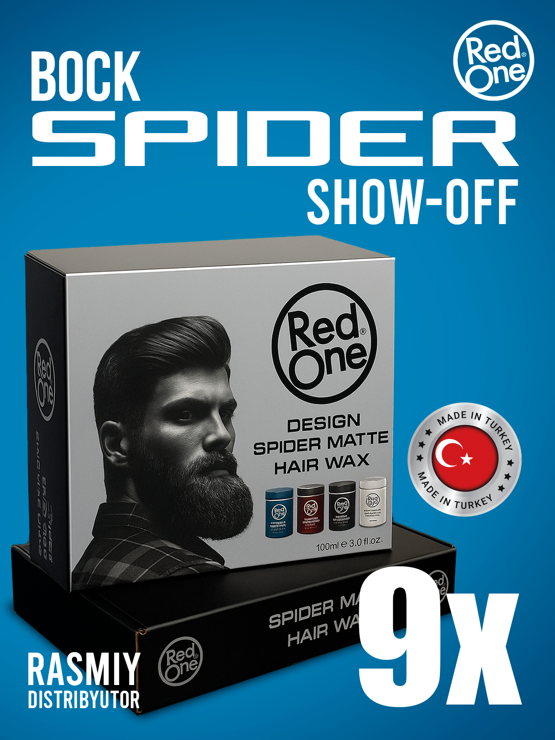 Воск-паутинка для укладки волос RedOne Spider Hair Wax Show Off, 9x 100 мл