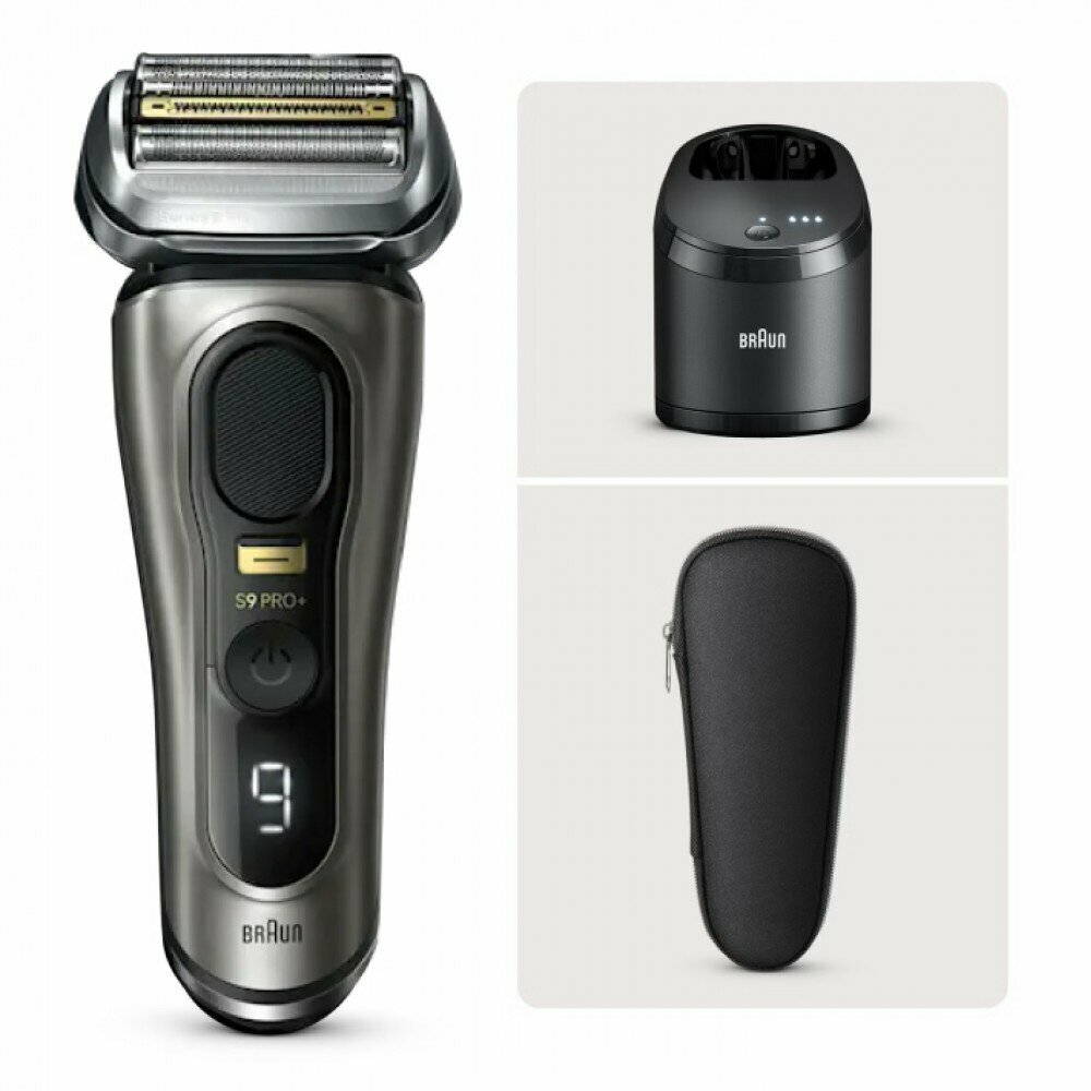 Электробритва Braun 9565CC, 5 бреющих элемента, сухое бритьё, дорожный чехол, Li-Ion