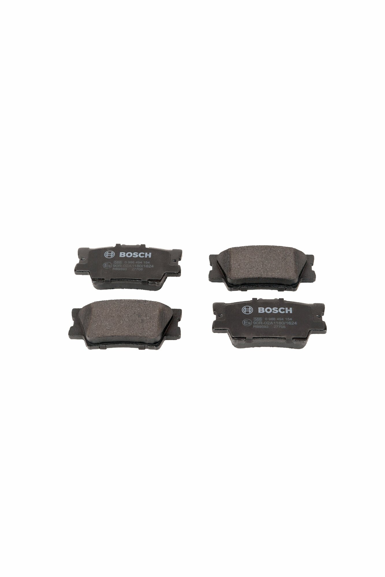 Колодки тормозные дисковые задние BOSCH (0 986 494 154)