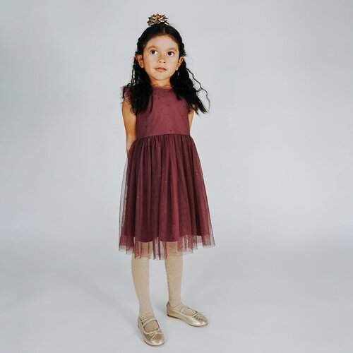 Платье Staccato, размер 116/122, бордовый платье staccato размер 116 122 бежевый