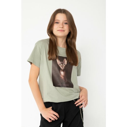 фото Футболка reporter young, размер 146, зеленый