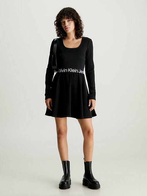 Платье Calvin Klein Jeans, размер XS, черный
