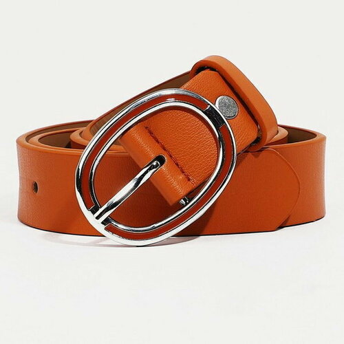 фото Ремень сима-ленд, размер 105, оранжевый сима-лэнд