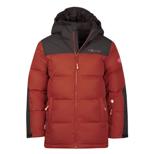 Куртка Trollkids Narvik XT, размер 152, красный, черный