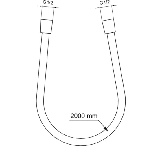 Душевой шланг Ideal Standard Idealflex 2000 мм - фото №2