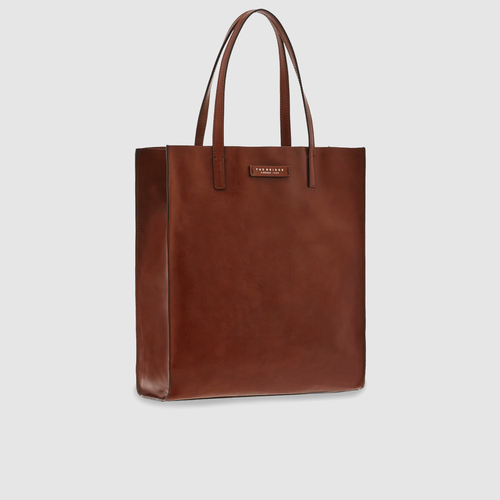 фото Сумка шоппер the bridge, фактура гладкая, коричневый