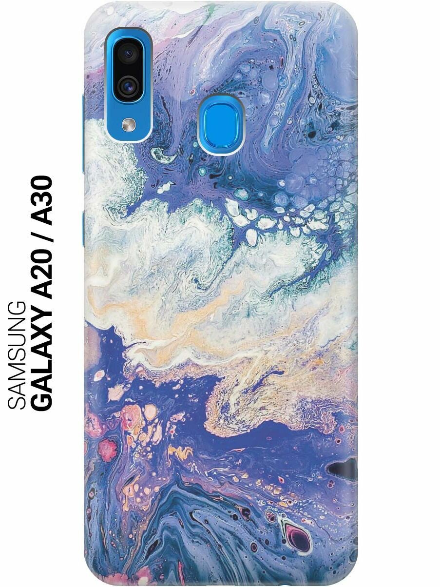 Ультратонкий силиконовый чехол-накладка для Samsung Galaxy A20 / A30 с принтом 