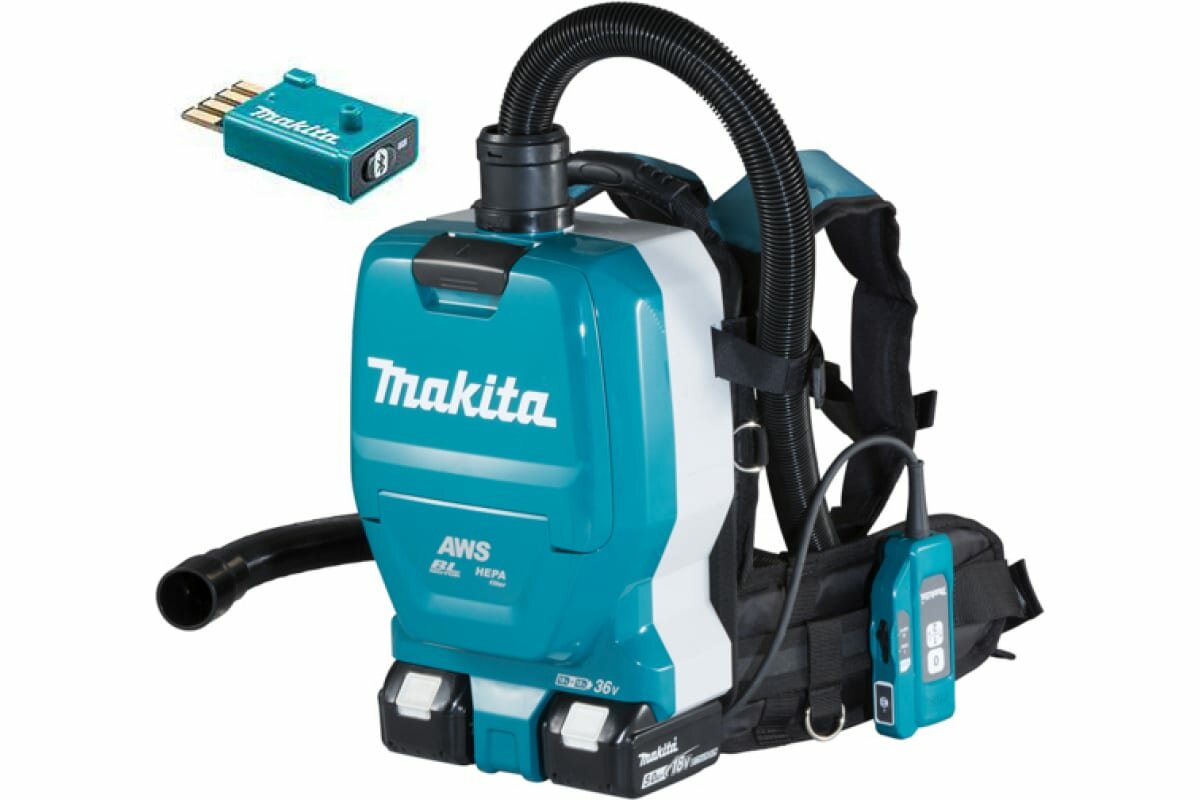 Аккумуляторный ранцевый пылесос Makita DVC265ZXU 36В (2x18) (без зу и акб)