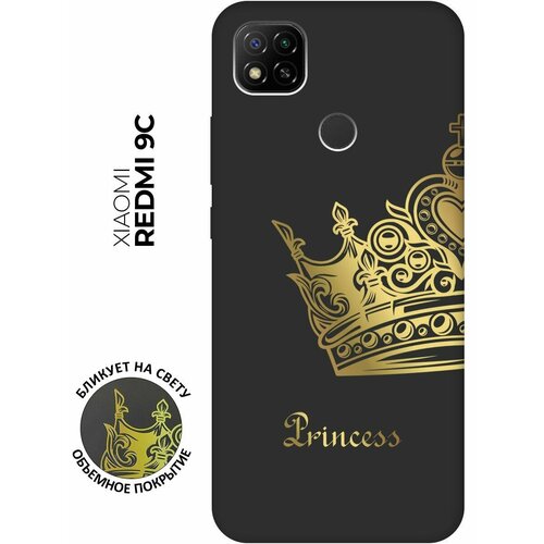 Матовый чехол True Princess для Xiaomi Redmi 9C / Сяоми Редми 9С с 3D эффектом черный матовый чехол true princess для xiaomi redmi go сяоми редми го с 3d эффектом черный