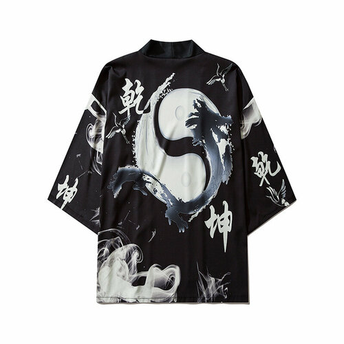 фото Карнавальные костюмы кардиган шелковый оверсайз кимоно накидка хаори иньяндракон аниме японский стиль размер l (160-175) vlasov