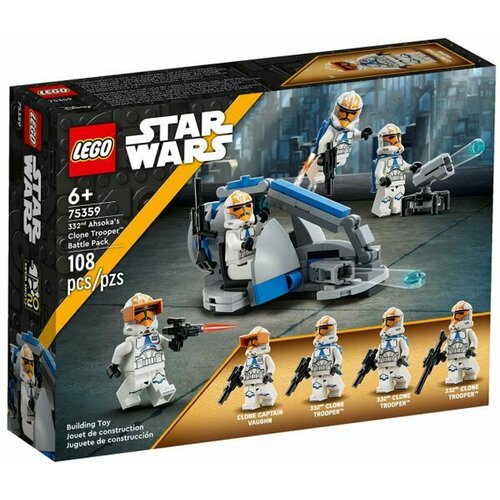 LEGO Star Wars 75359 Боевой набор солдат-клонов 332-го полка Асоки lego star wars боевой набор солдат клонов 501 го года с фигурками